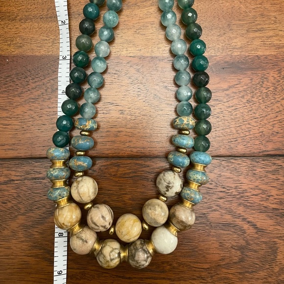 Double stranded green stone necklace from Anthropologie - Picture 7 of 7